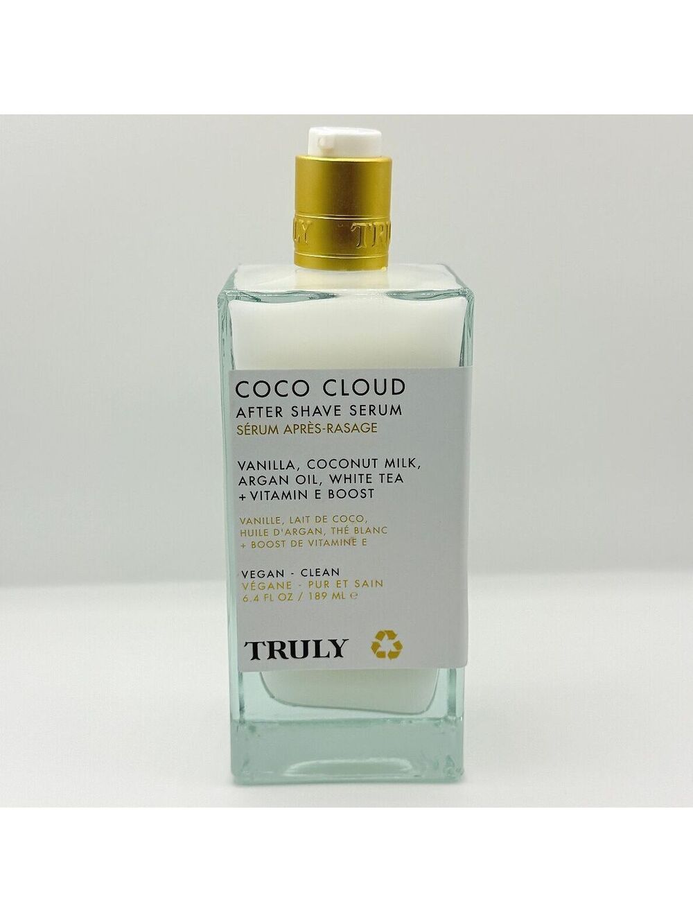 TRULY Coco Cloud After Shave Serum Coconut Vanilla Jumbo 6.4oz